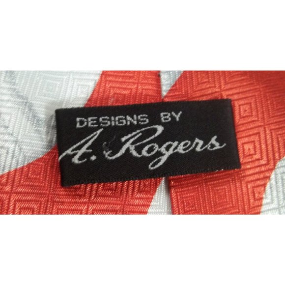 Men's Novelty Tie Flag Patriotic Red White Blue Polyester 59" designs by A Roger - Picture 3 of 4